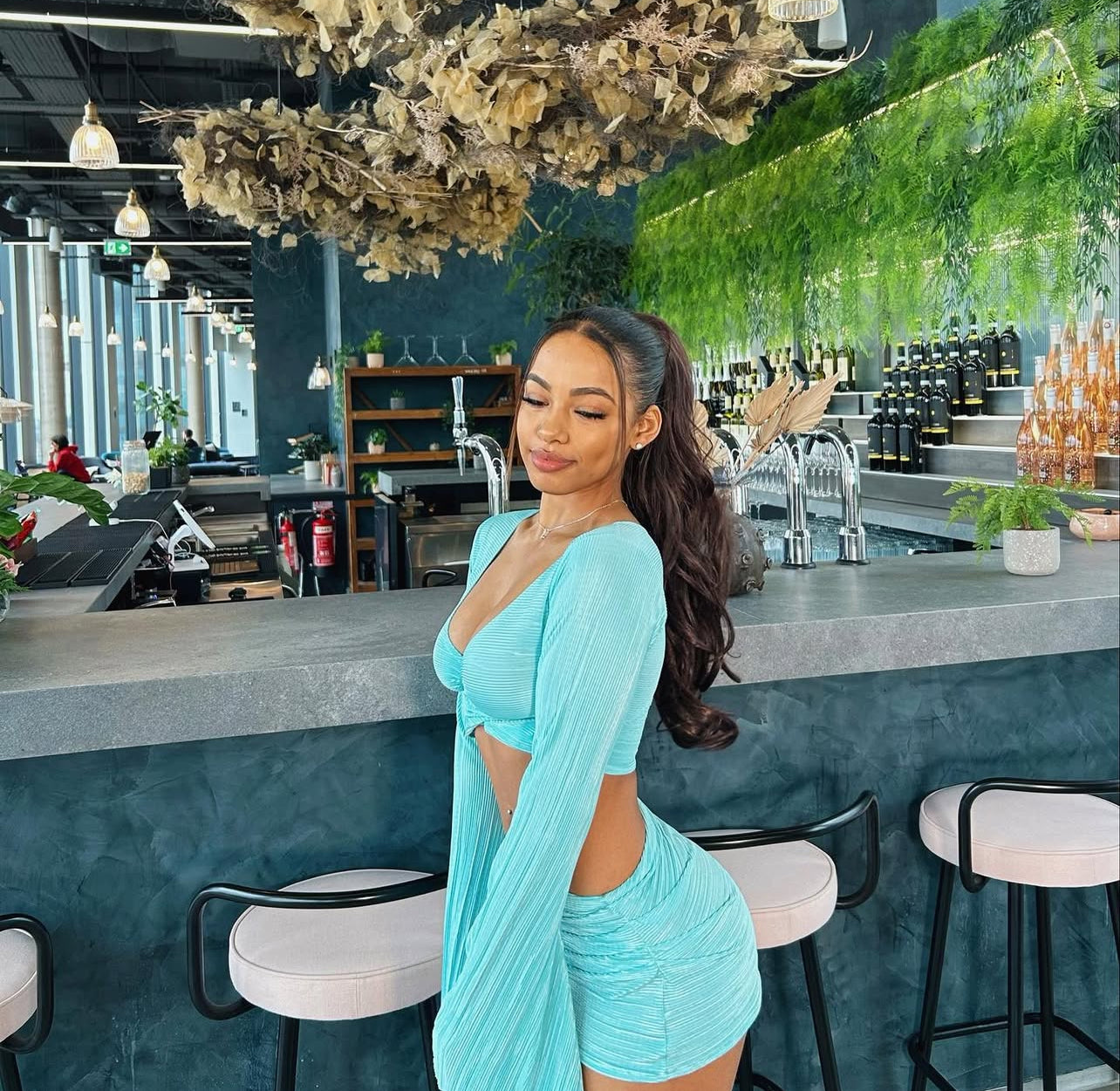 Tiffany blue two piece